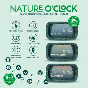 Legami - Reloj despertador de sonidos de la naturaleza