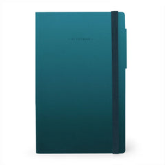 Legami - Cuaderno de Puntos con Tapa Blanda Monocromática - Verde Profundo - Mi Cuaderno