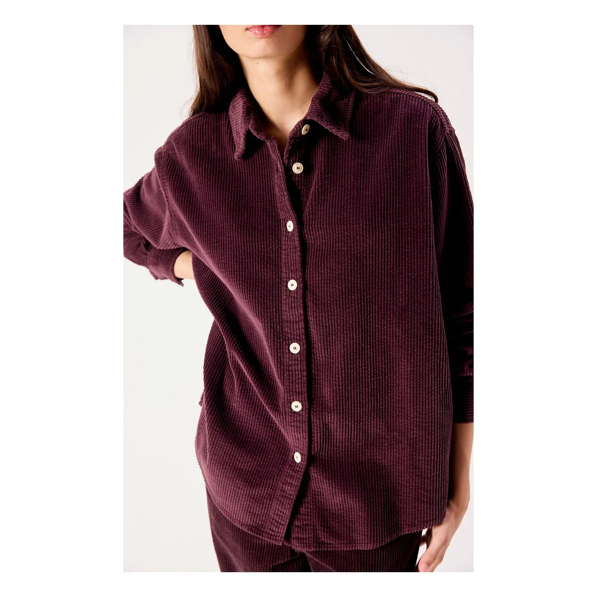 American Vintage - Camisa de algodón Padow | Berenjena