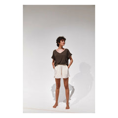 Emile et Ida - Camiseta de algodón orgánico Babio | Gris carbón