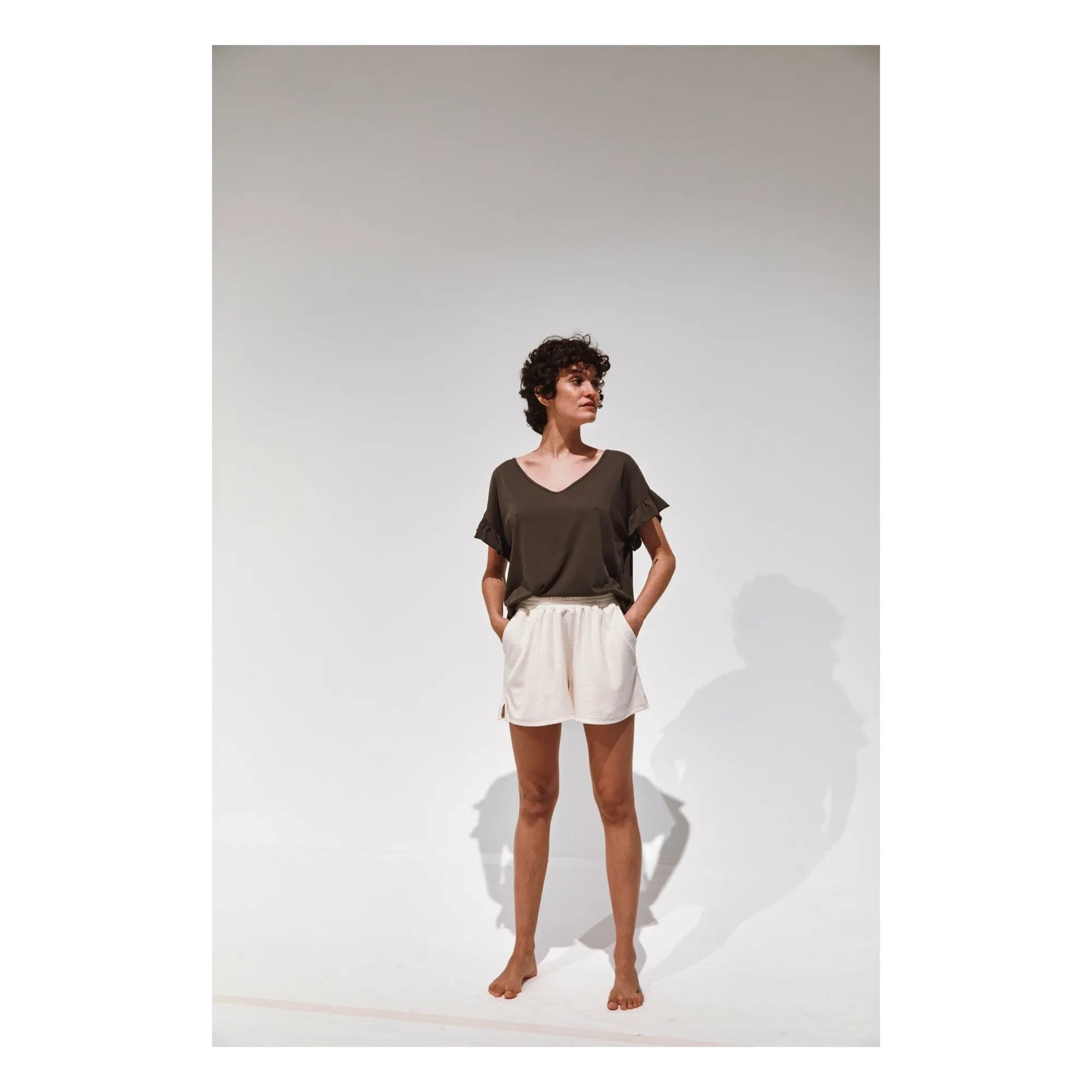Emile et Ida - Camiseta de algodón orgánico Babio | Gris carbón