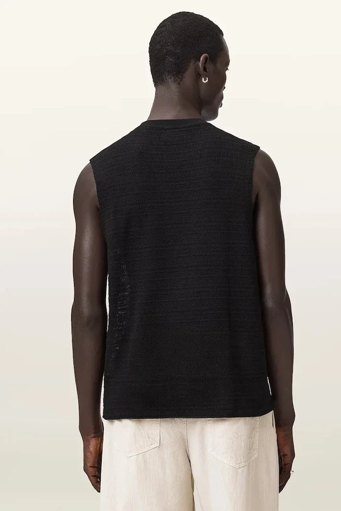 AllSaints camiseta sin mangas de algodón para hombre COVE