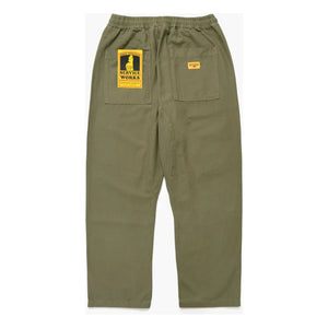 Service Works - Pantalón clásico de chef de algodón orgánico | Verde oliva