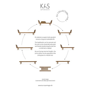 KAS Copenhagen - Cama nido Eli | Roble ahumado
