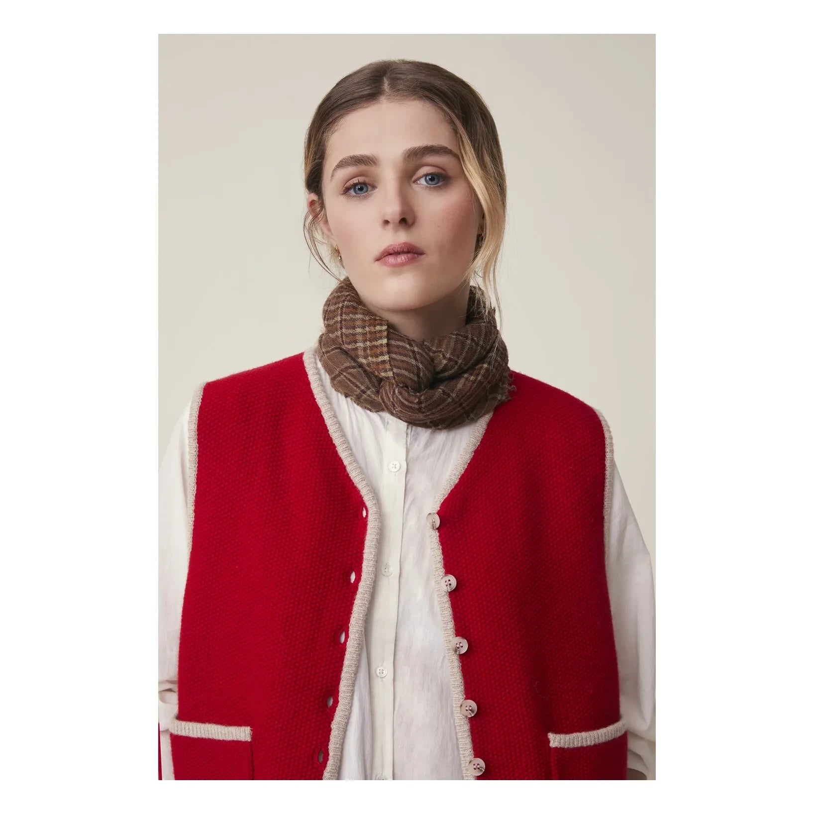 Moismont - Foulard Corneille n° 852, Lana | Marrón
