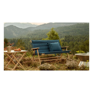 Hay - Cojín de banco plegable para mercado al aire libre, Jasper Morrison | Azul