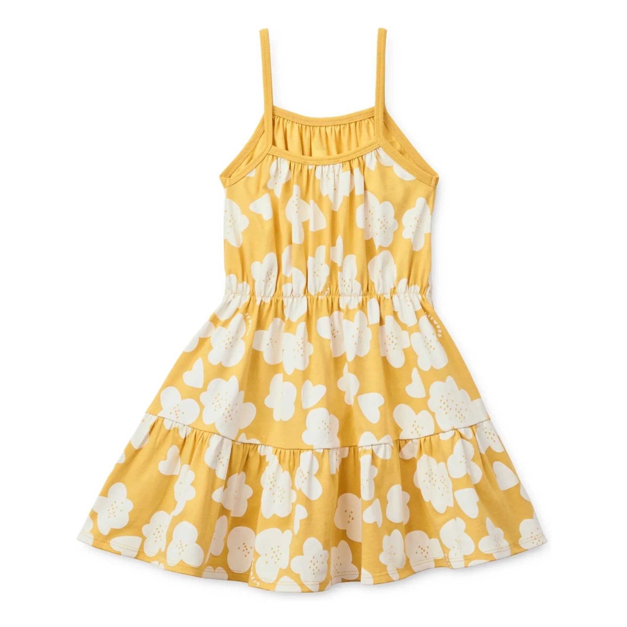 Liewood - Vestido de algodón orgánico Mollie Fleurie | Amarillo