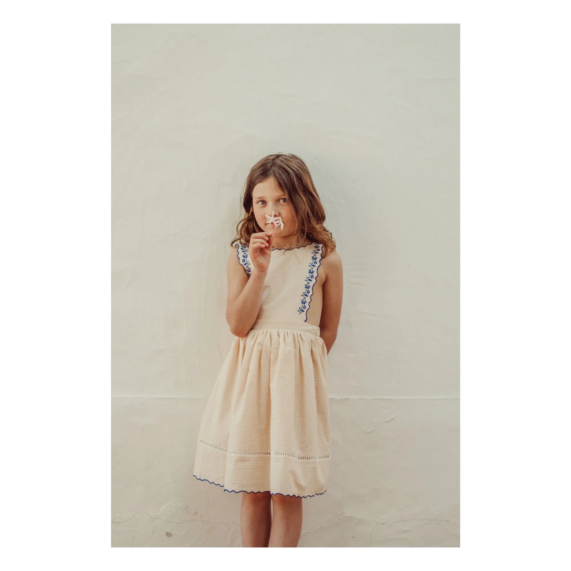 THE LiTTLE POETS - Teresa Carreaux Vestido Bordado | Amarillo pálido