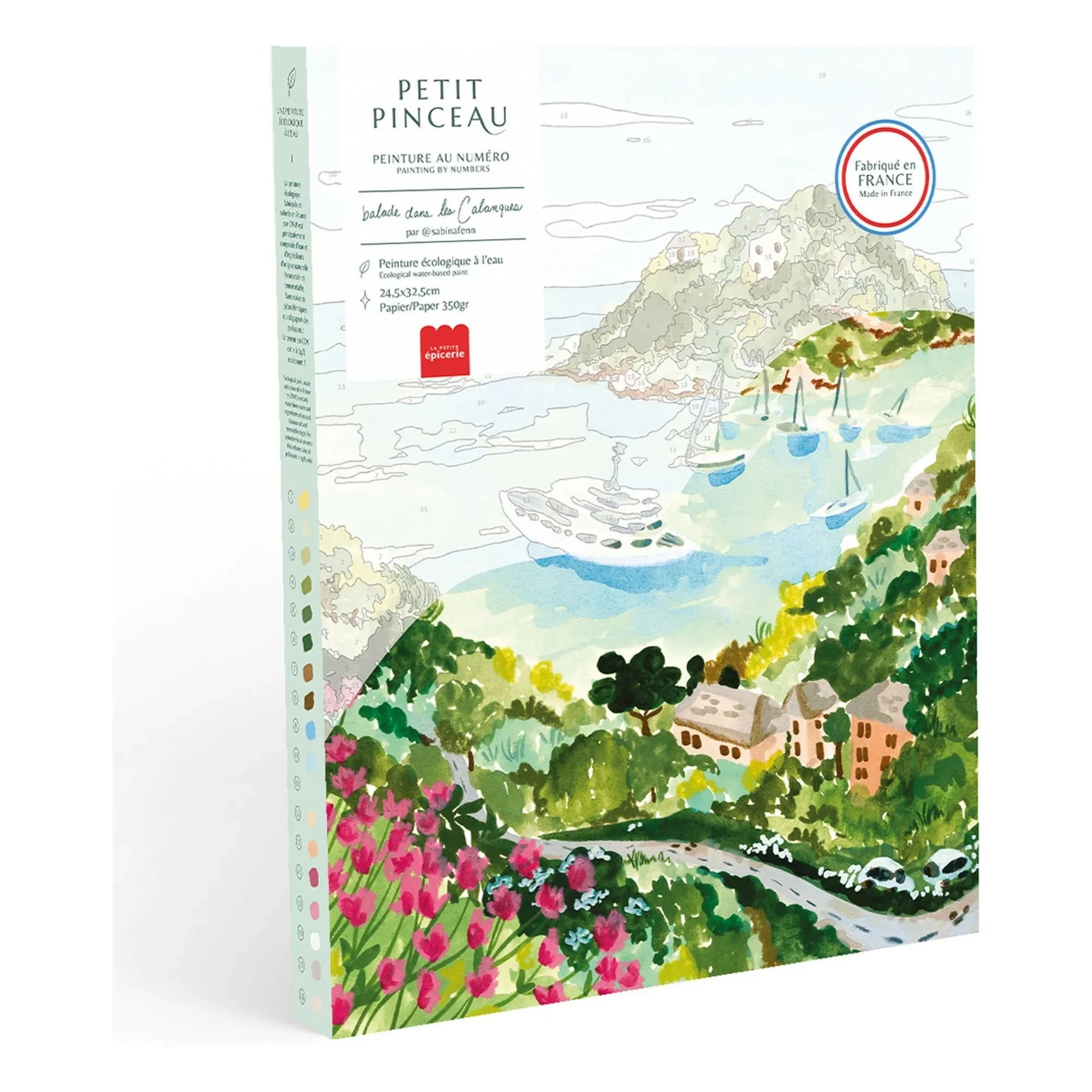 La Petite Épicerie - Kit de pintura por números - Balade dans les Calanques by Sabina Fenn