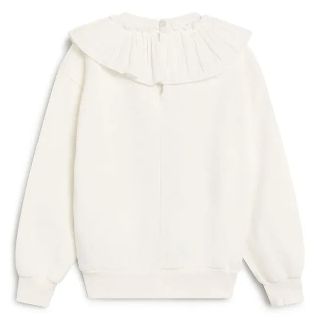 La nueva sociedad - Sudadera Beyaz Row Peter Pan Yaka