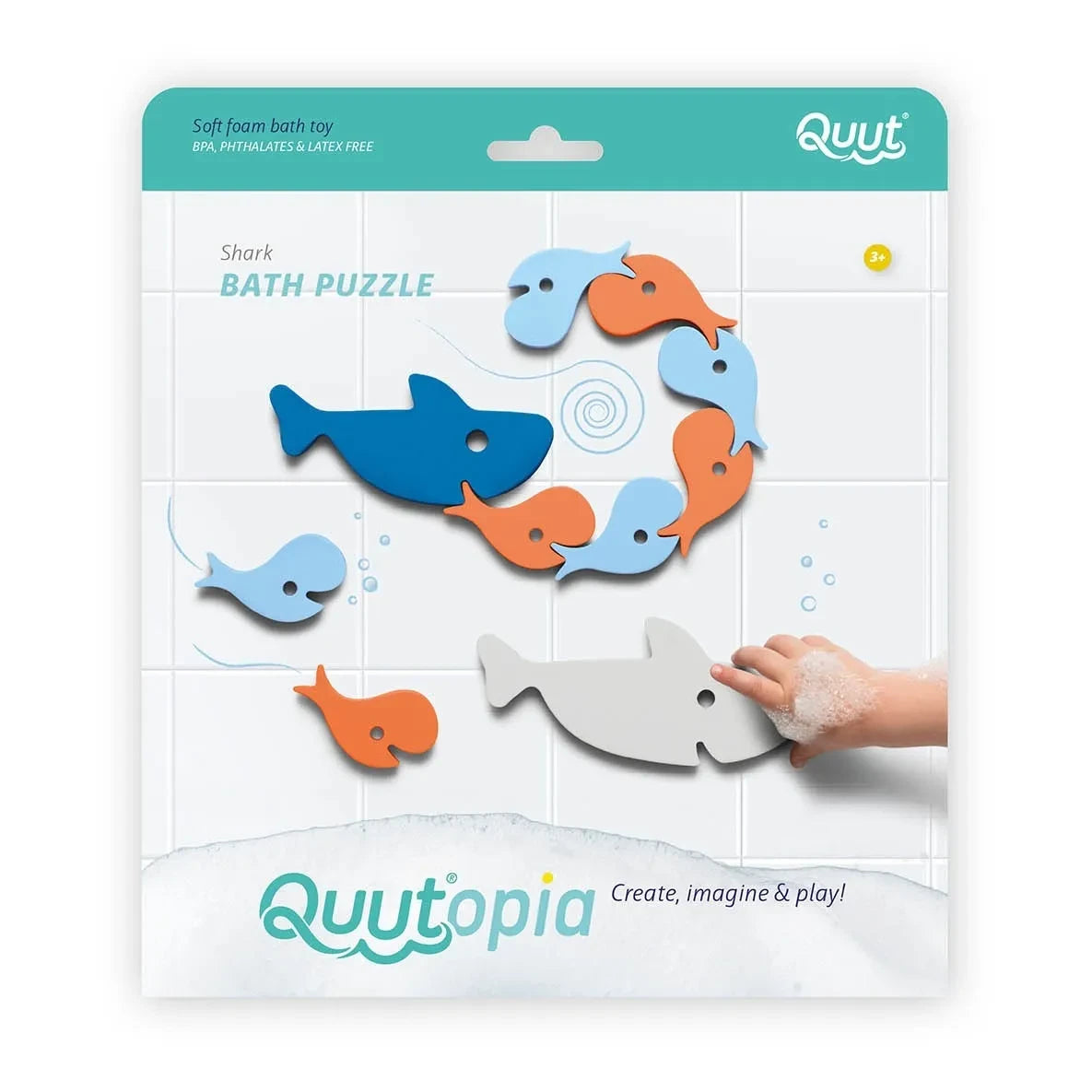 Quut - Rompecabezas de baño tiburón
