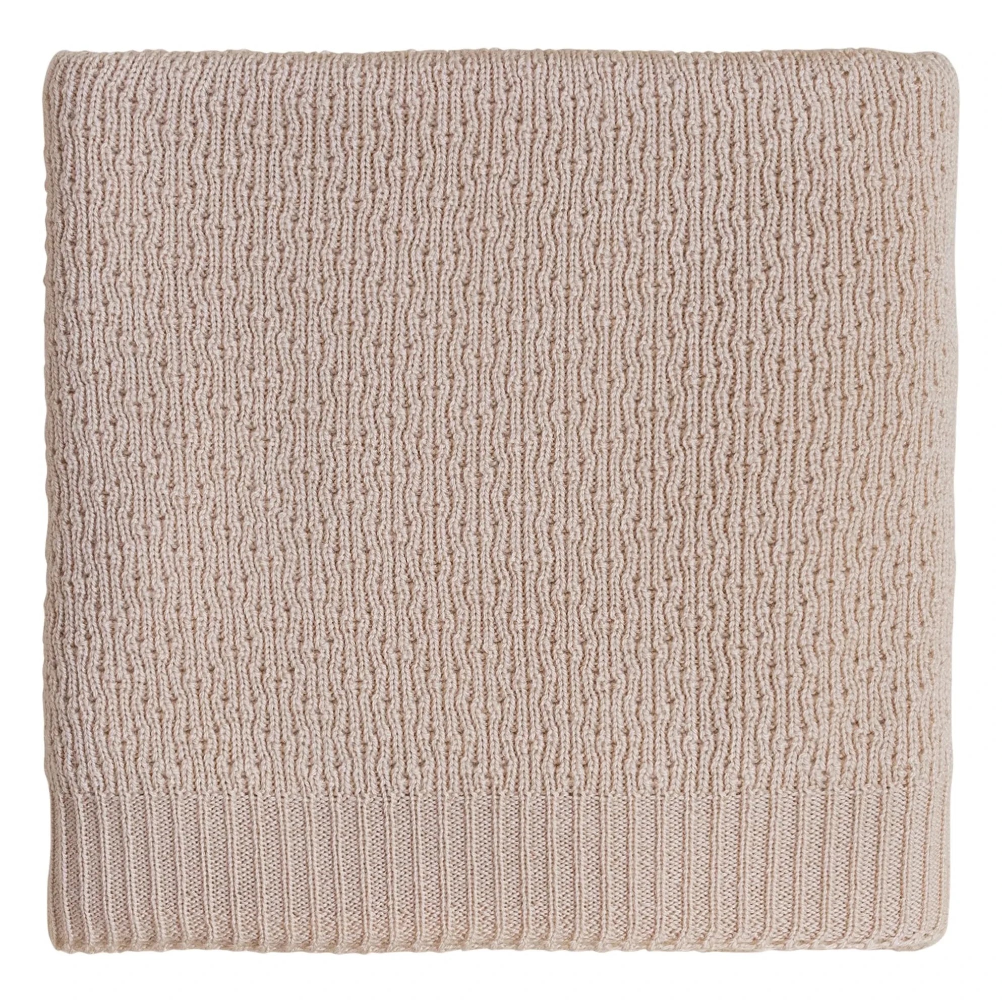 Blanca - Manta de lana merina Dora | Beige