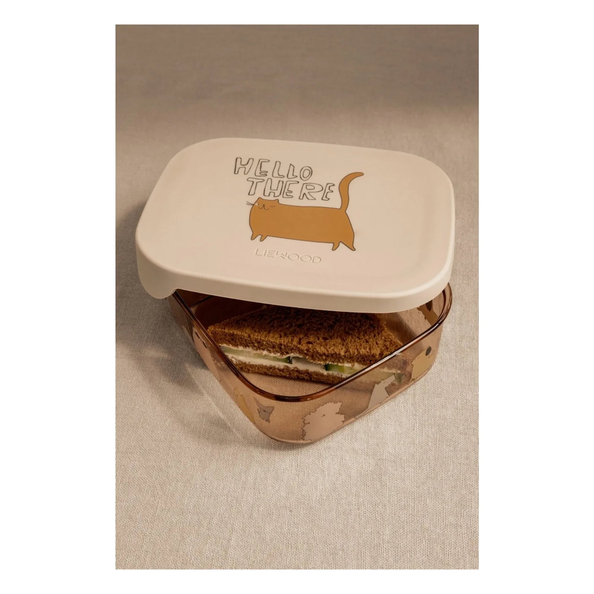 Liewood - Fiambrera de Tritán Arthur | Cats and Dogs/Arena