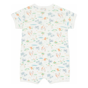 Petit Bateau - Pantalones Cortos con Estampado de Animales y Saquito de Dormir | Blanco