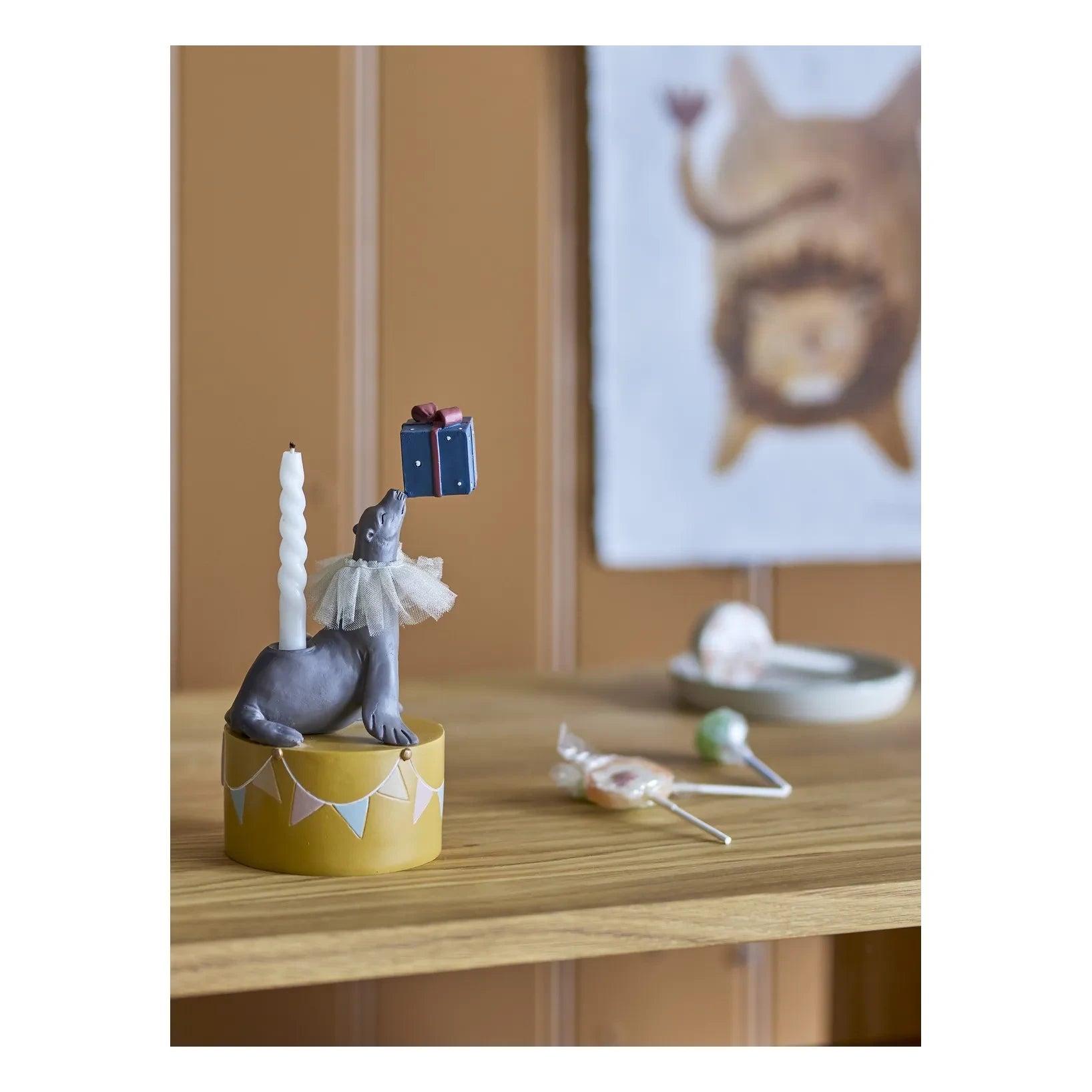 Bloomingville Mini - Flor Sea Lion Mumluk | Sarı