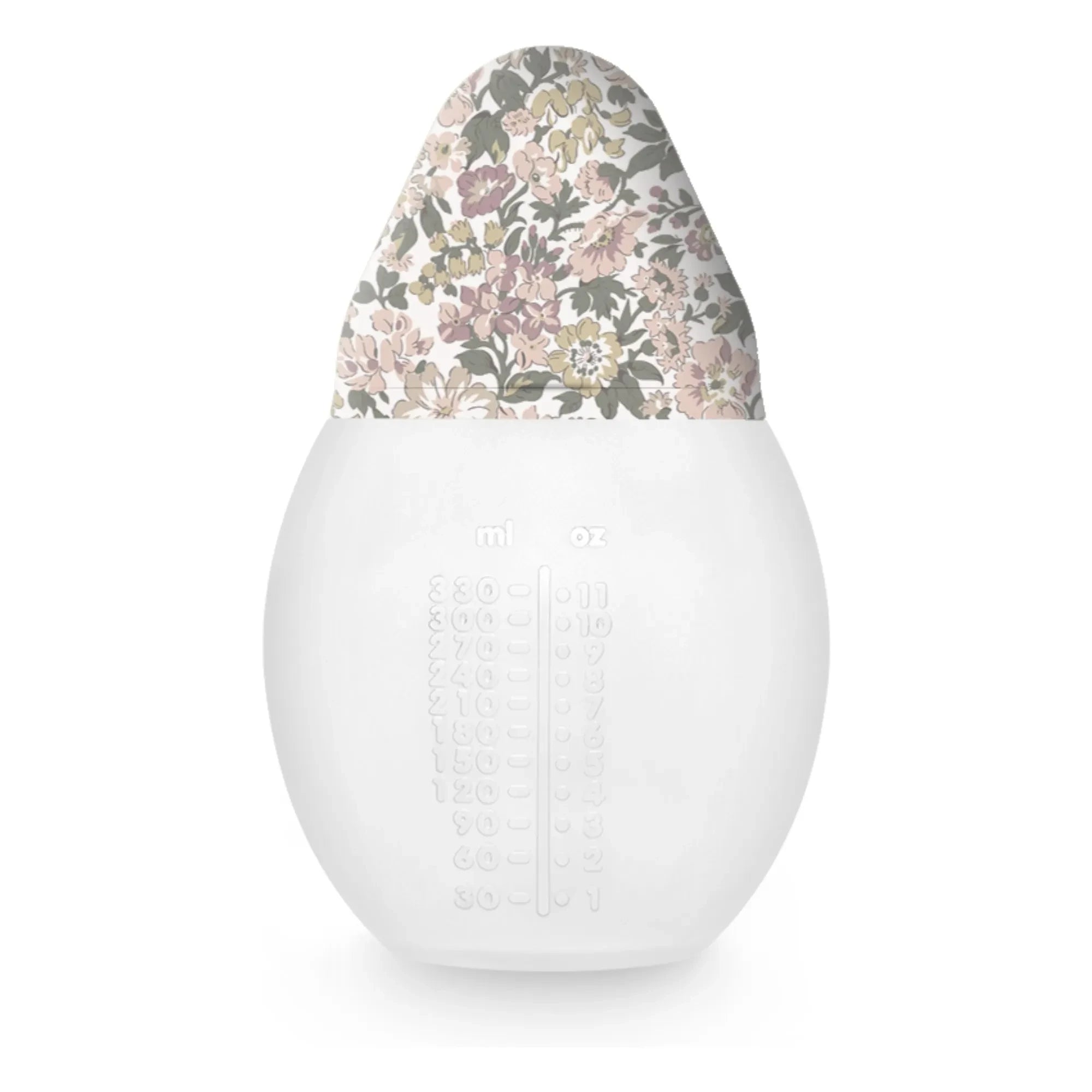 Elhée - Biberón de silicona médica y tetina fisiológica Honey Dew - Elhée x Liberty | Rosa empolvado