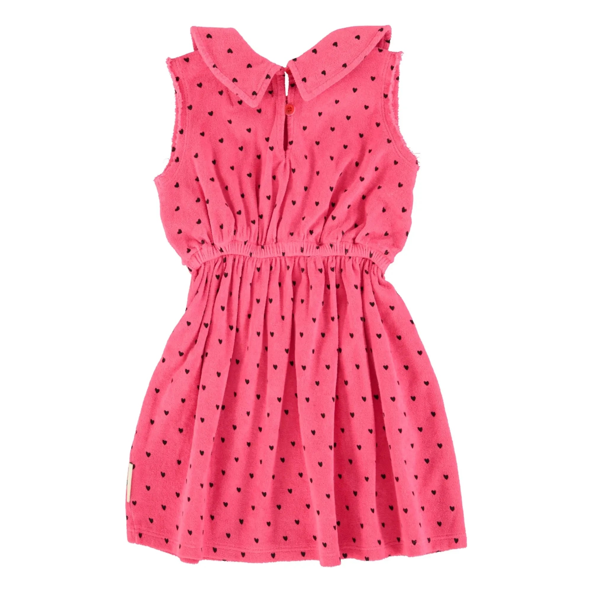 Piupiuchick - Vestido Corazón de Algodón Orgánico | Fucsia