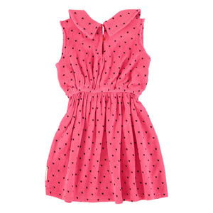Piupiuchick - Vestido Corazón de Algodón Orgánico | Fucsia
