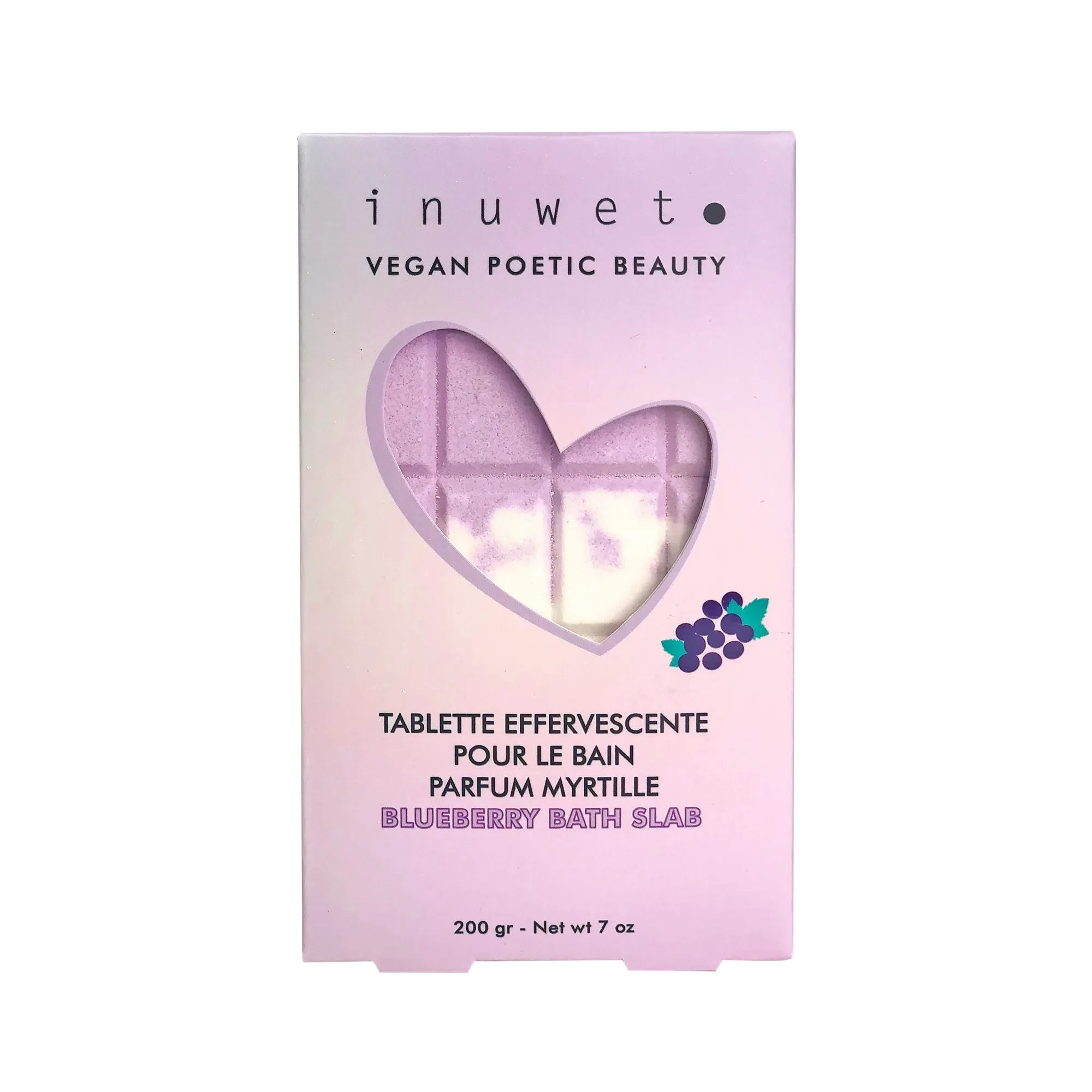 Inuwet - Jabón de baño con brillo de arándanos - 200 g