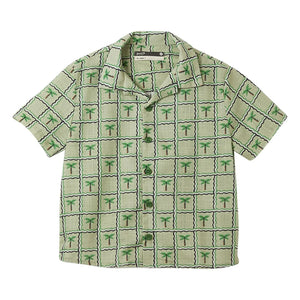 Fabula - Camisa con estampado de palmeras | Verde claro