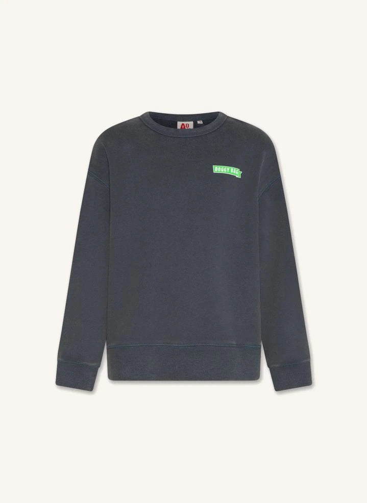 AO76 - Oscar Doggy sudadera de algodón reciclado | Gris carbón