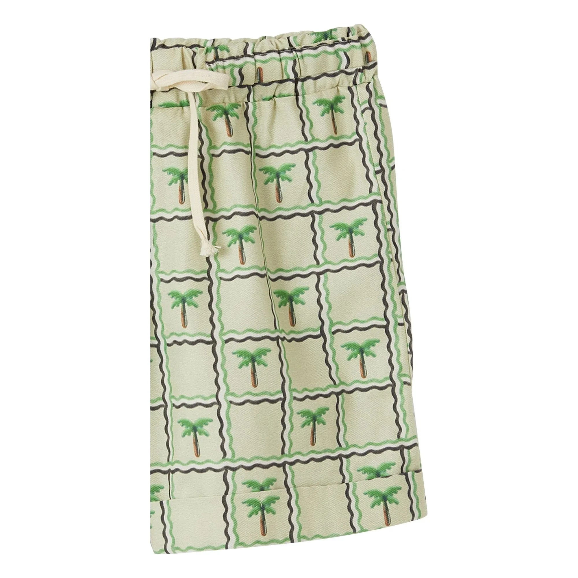 Fabula - Shorts con cordón Palm Tree | Verde claro