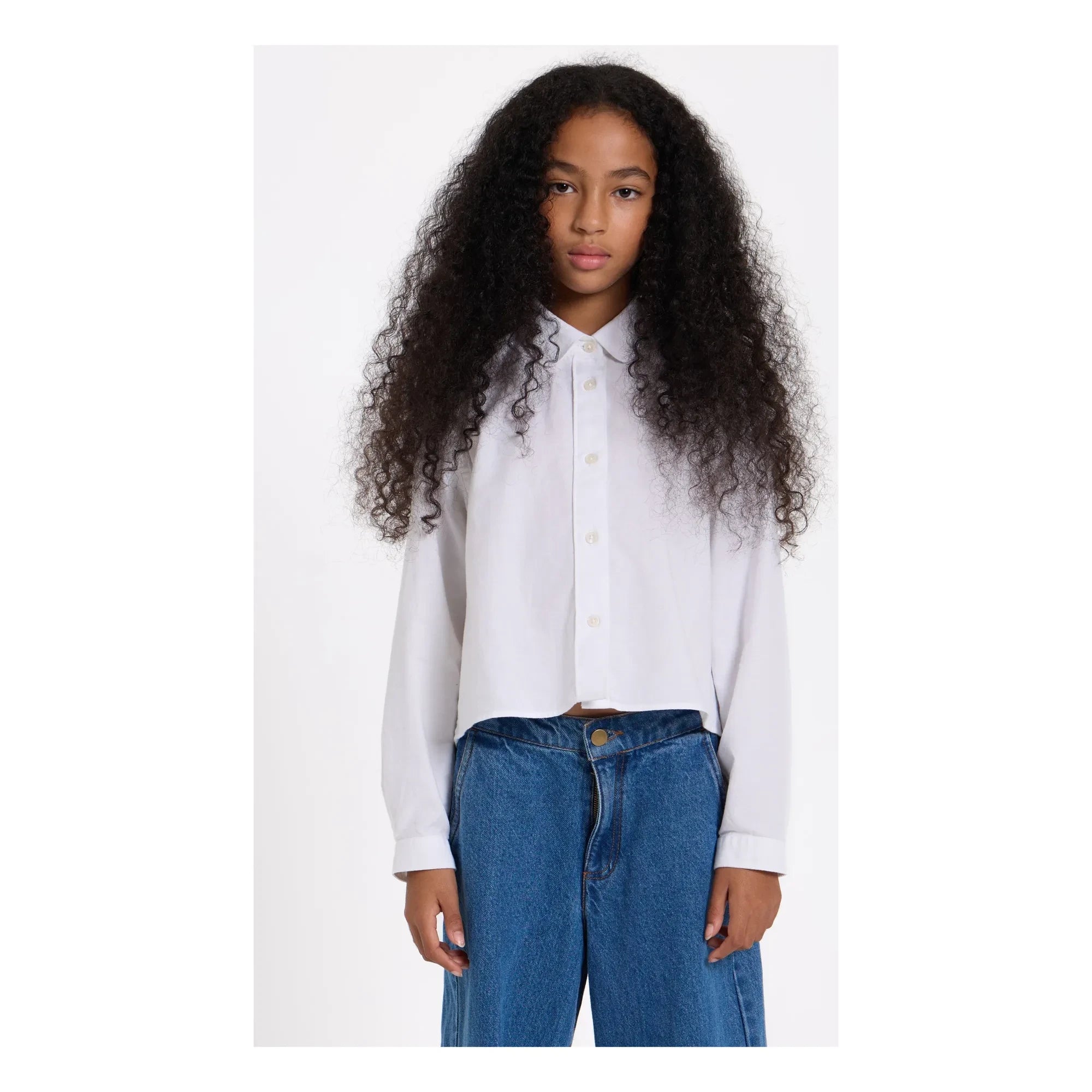 Smallable Kid - Camisa corta Clara | Blanco