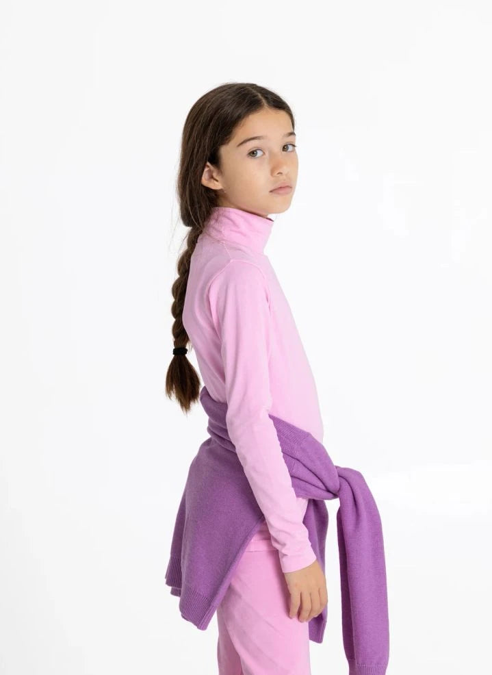 Smallable Kid - Camiseta con Manga Corta | Rosa Pálido