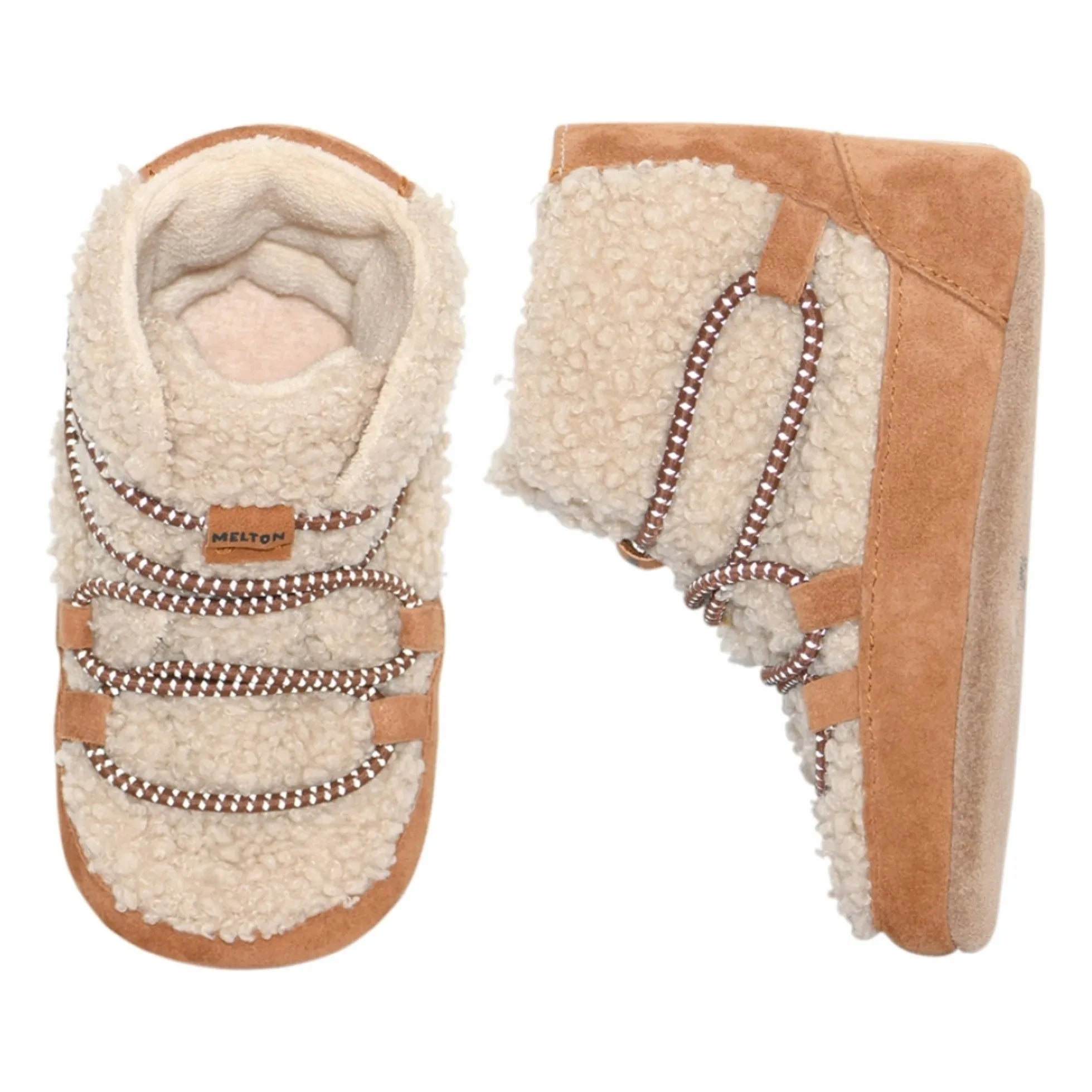Melton - Botines de osito de peluche | Beige