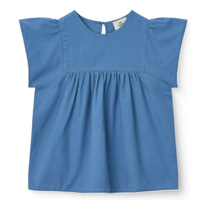 Copenhagen Colors - Blusa con borlas de algodón orgánico | Azul