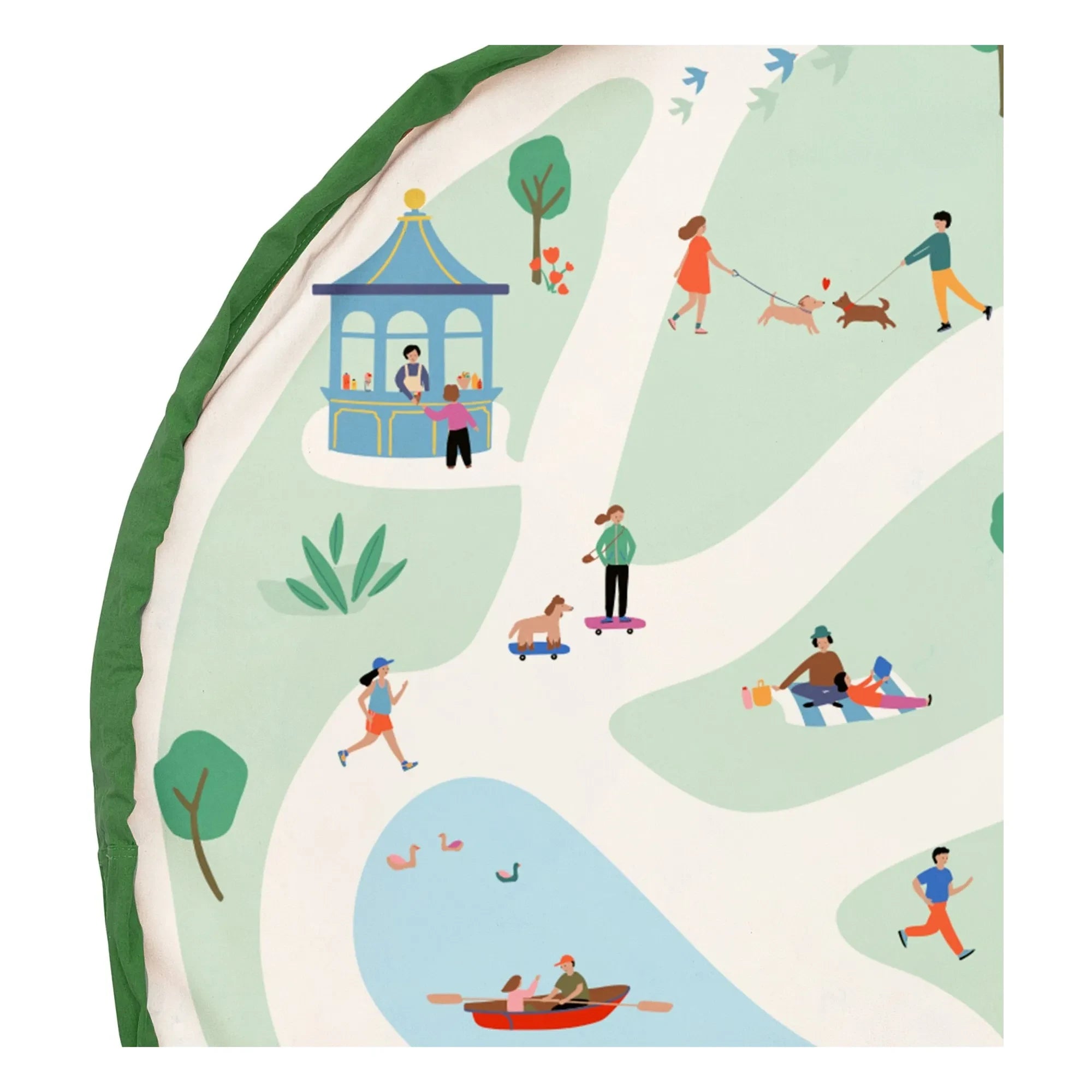 Play and Go - Bolsa / Alfombra de juego al aire libre Noomad - Parque | Verde