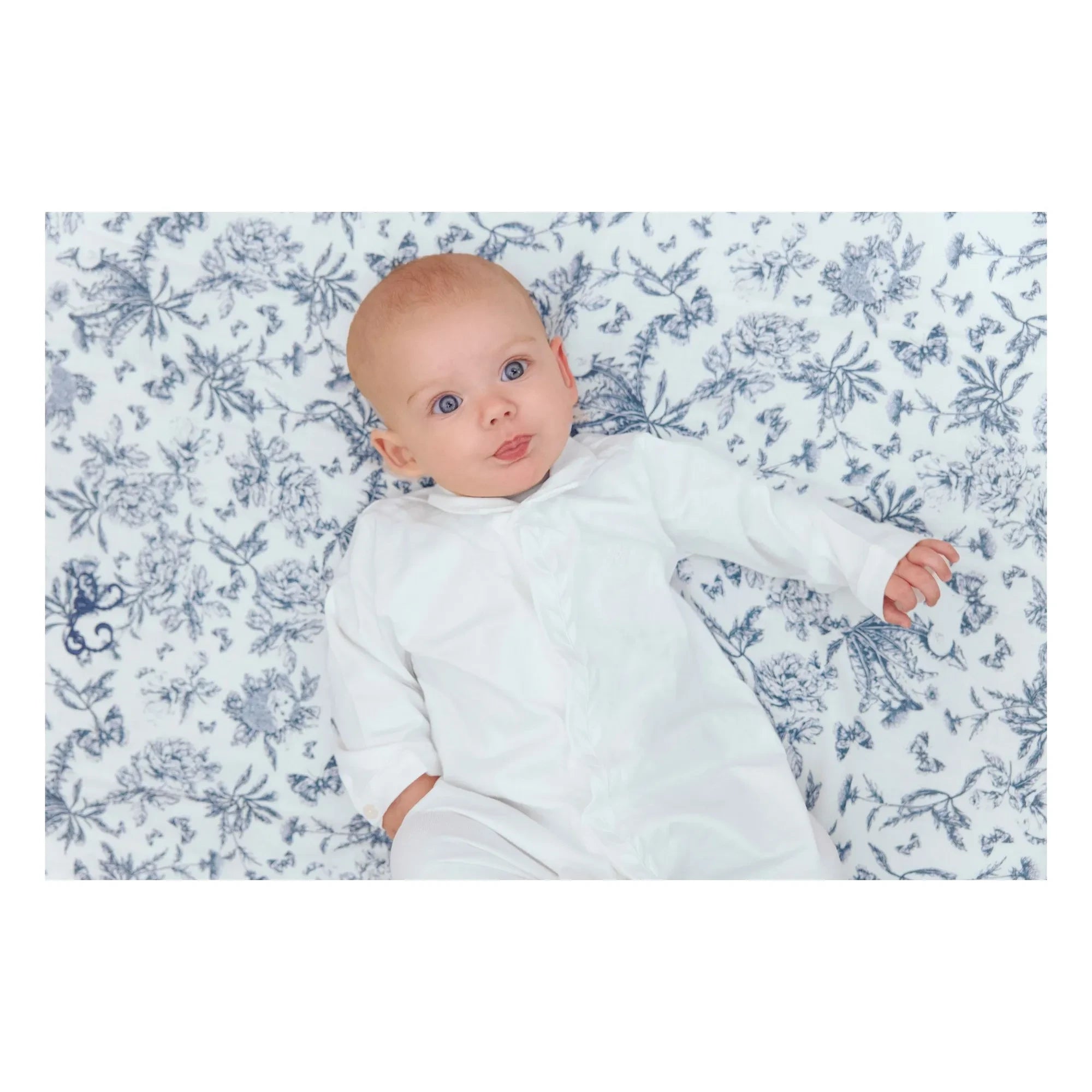 Tartine et Chocolat - Manta Toile de Jouy azul marino