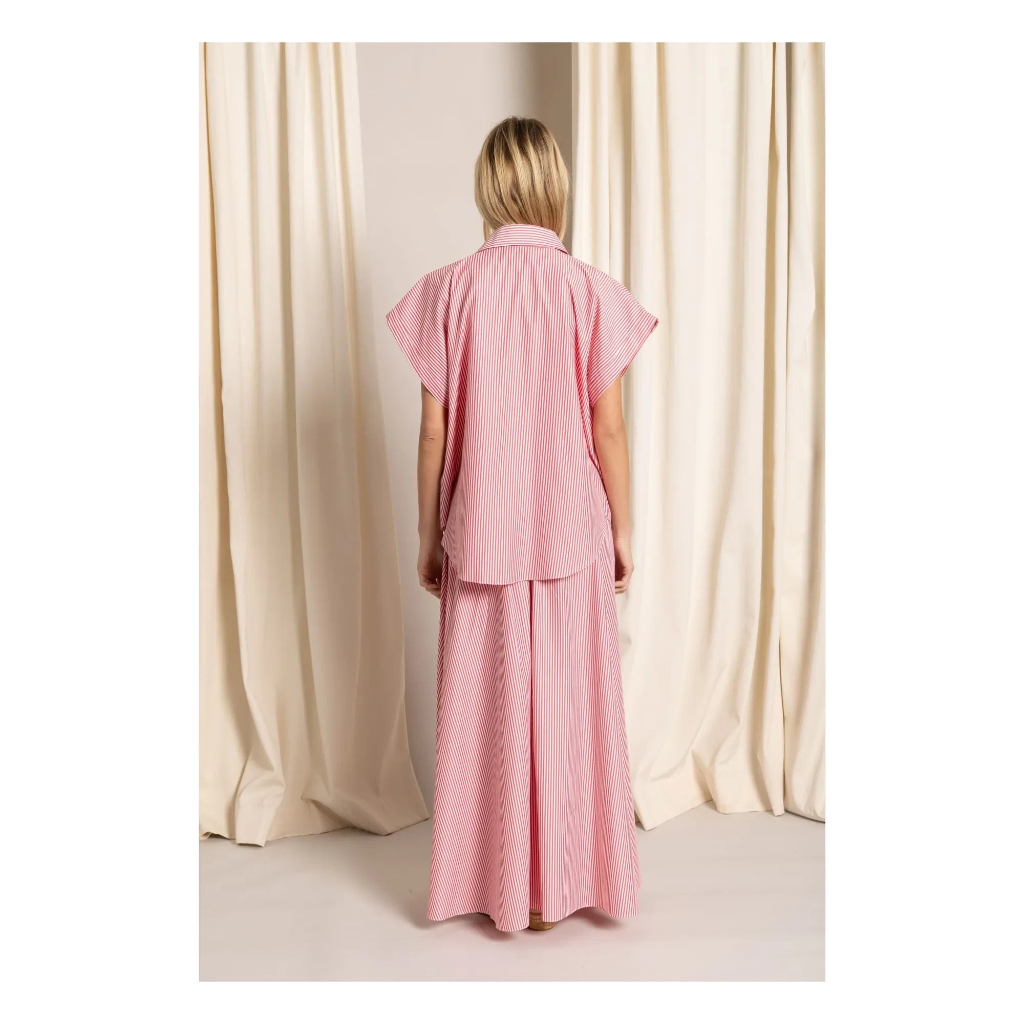 Smallable Woman - Camisa crop Bella de rayas | Cereza