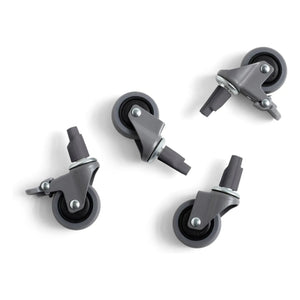 Hay - Ruedas para cajas plegables Crate - Set de 4 | Gris