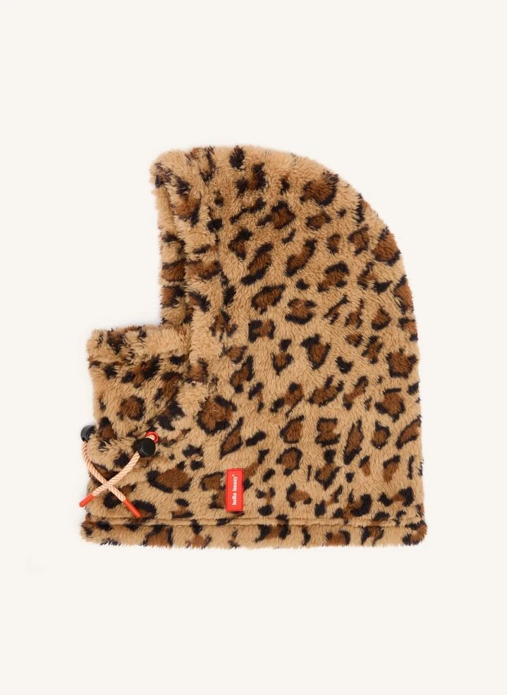 Hello Hossy - Warmy Leopardo balaclava | Beige