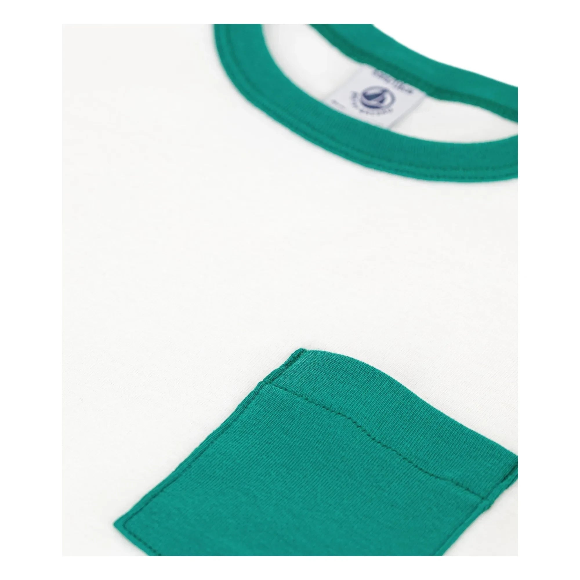 Petit Bateau - Camiseta ancha color block | Blanco