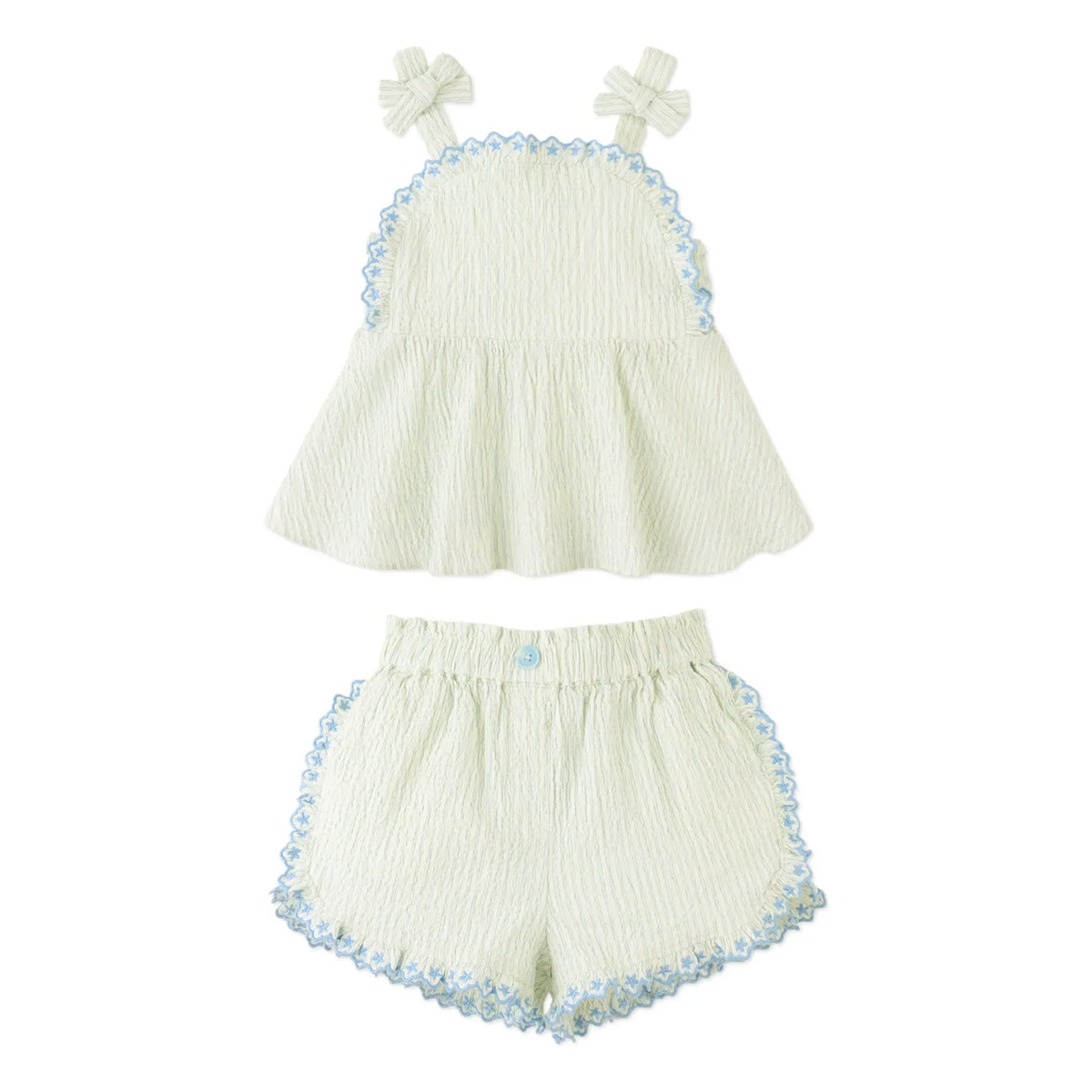 Gingersnaps - Conjunto de Blusa y Pantalón Corto a Rayas Isabel | Azul