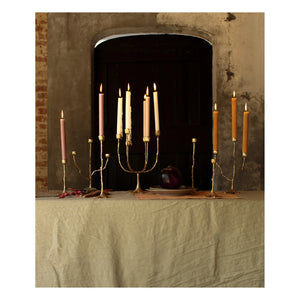 Doing Goods - Candelabro triple Misty de latón reciclado | Dorado