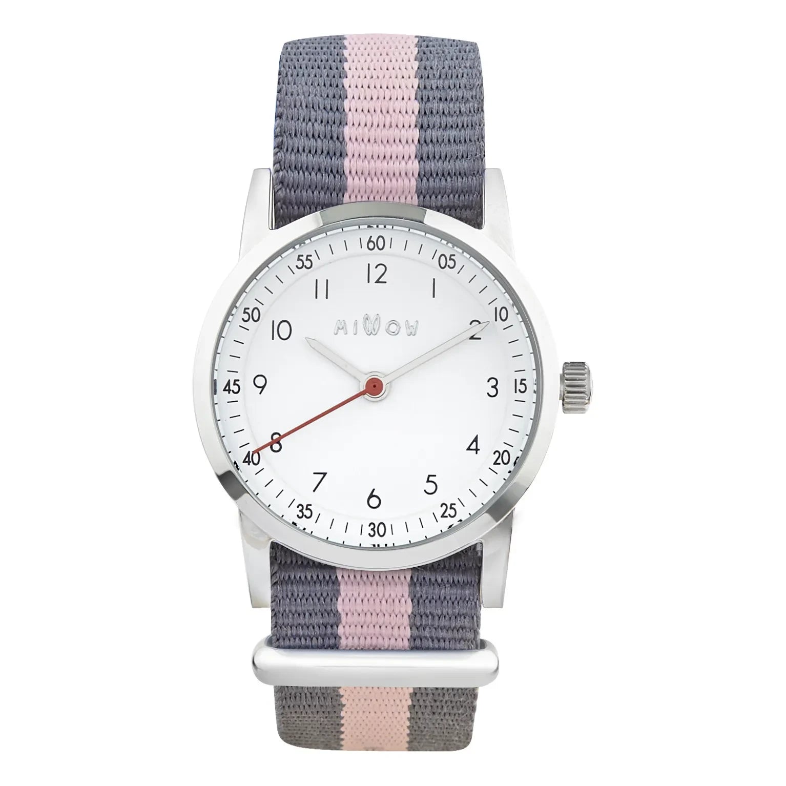 Millow - Reloj Blossom con Correa de Rayas | Rosa Claro