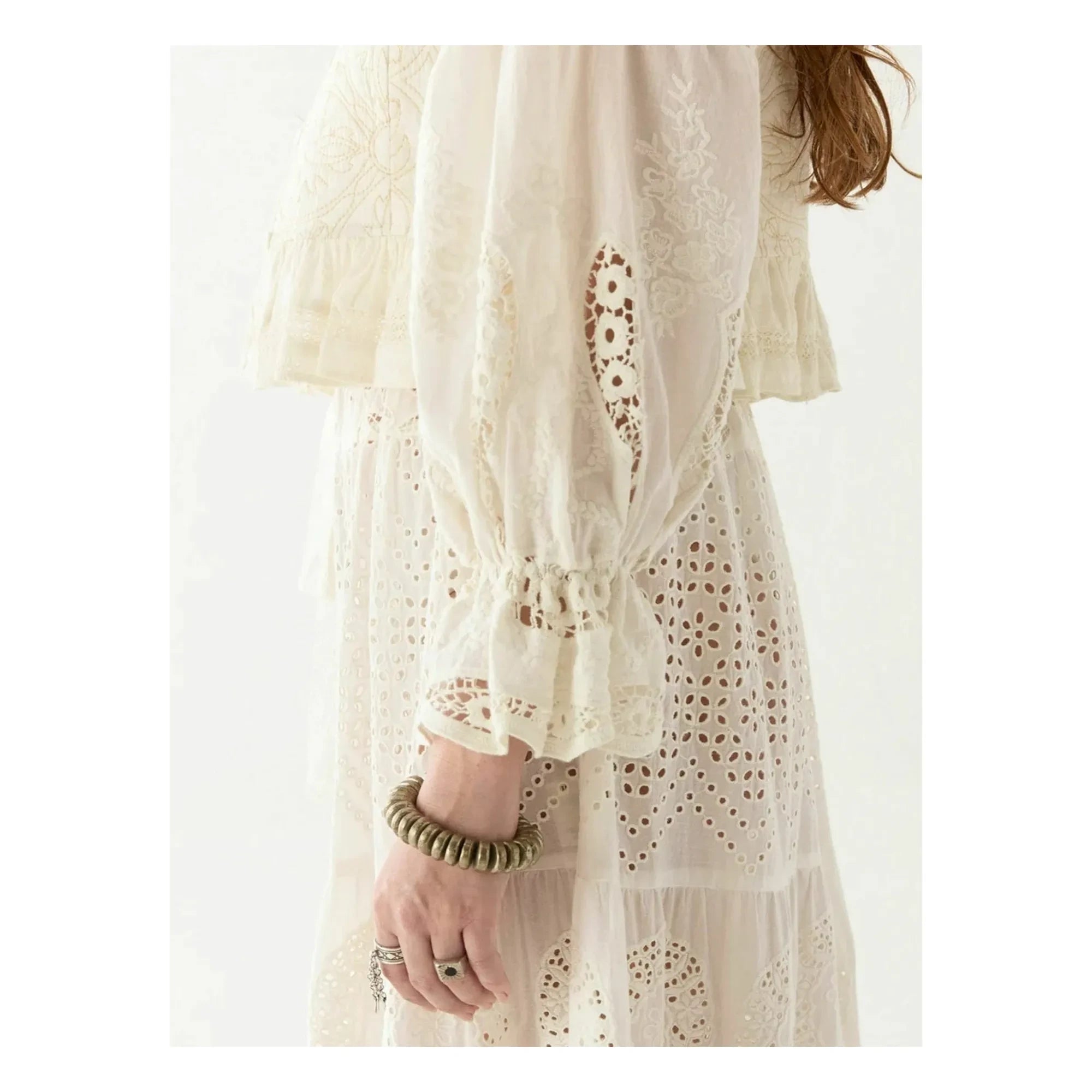 Maison Hotel - Vestido Canterbury Patch Lilibet | Blanco