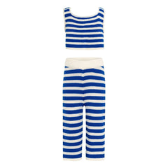 Pepita & Me - Conjunto de Blusa Rayada y Pantalón Johnny Maille | Azul