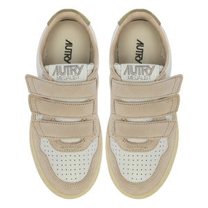 Autry - Zapatillas deportivas bajas de ante tricolor Kidstripes para niños | Caqui claro