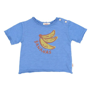 Búho - Camiseta de bebé de algodón orgánico Muz | Azul índigo