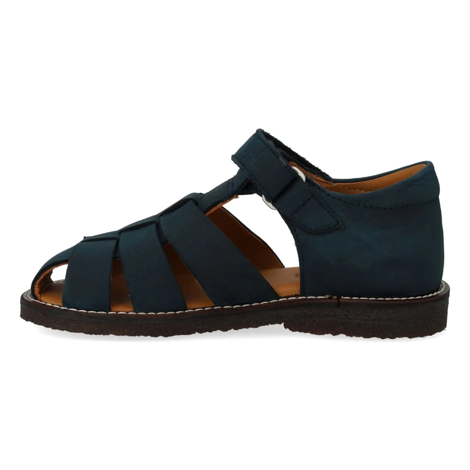 Angulus - Sandalias de pescador de nubuck para niños | Azul marino