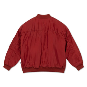 Repose AMS - Chaqueta Bomber de Fibra Reciclada | Rojo