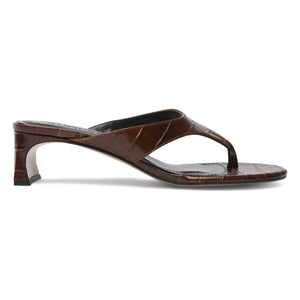 Augusta - Sandalias con estampado Farah Timsah | Chocolate