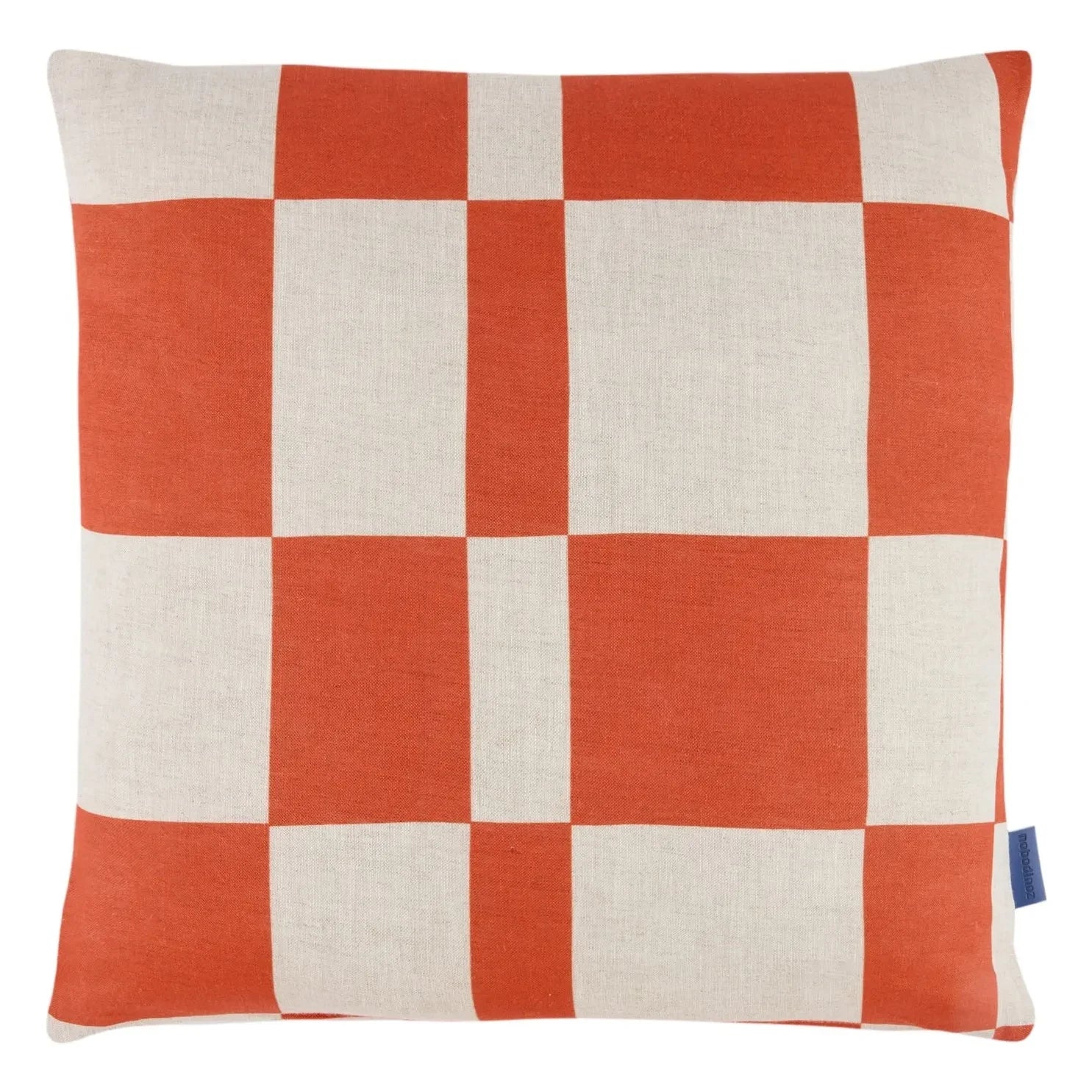 Nobodinoz - Cojín Stanley Tiles | Naranja