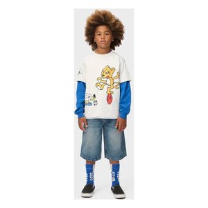 Molo - Alphie Denim Organik Pamuk Bermuda Şort | Mavi