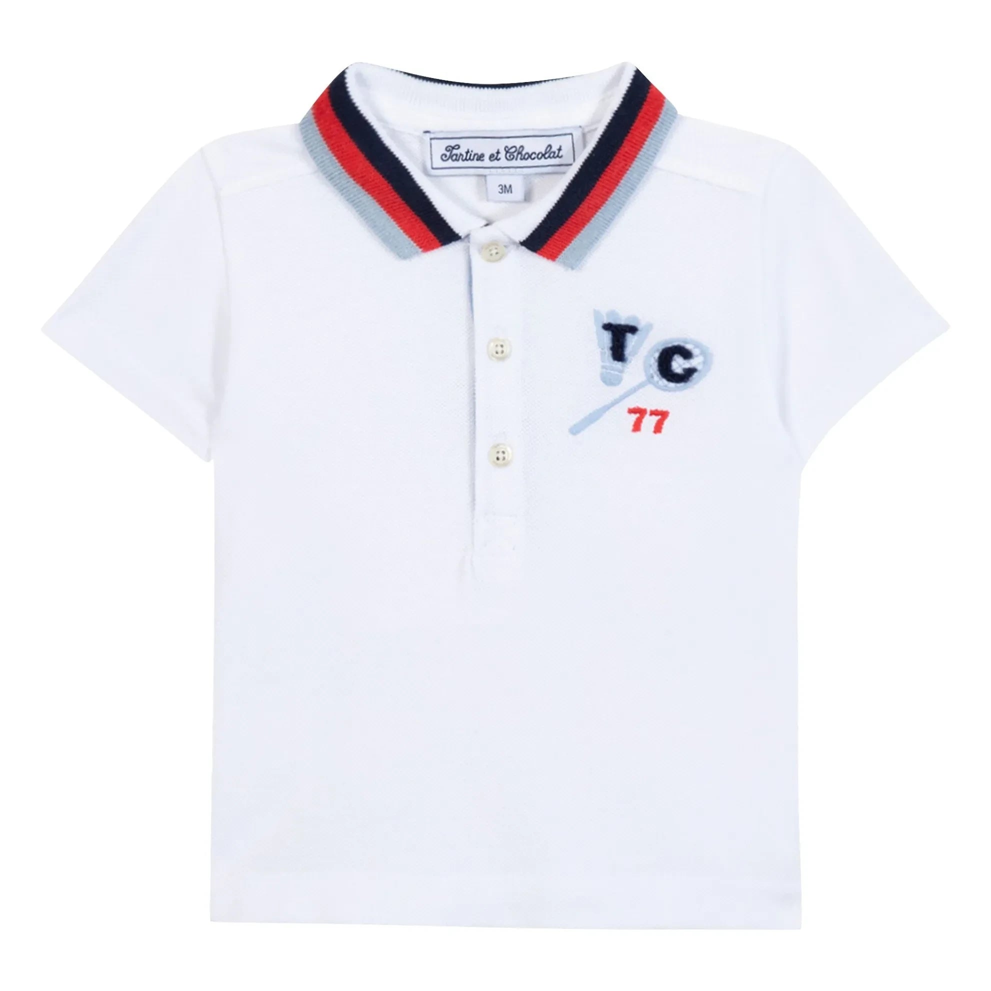 Tartine et Chocolat - Polo de Bádminton 77 | Blanco