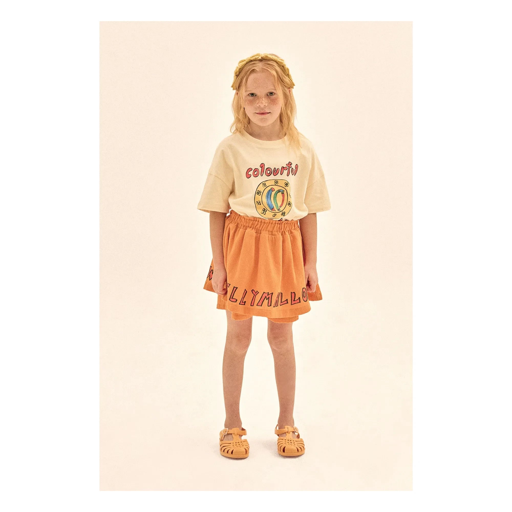 Jelly Mallow - Camiseta con plato de colores | Marfil